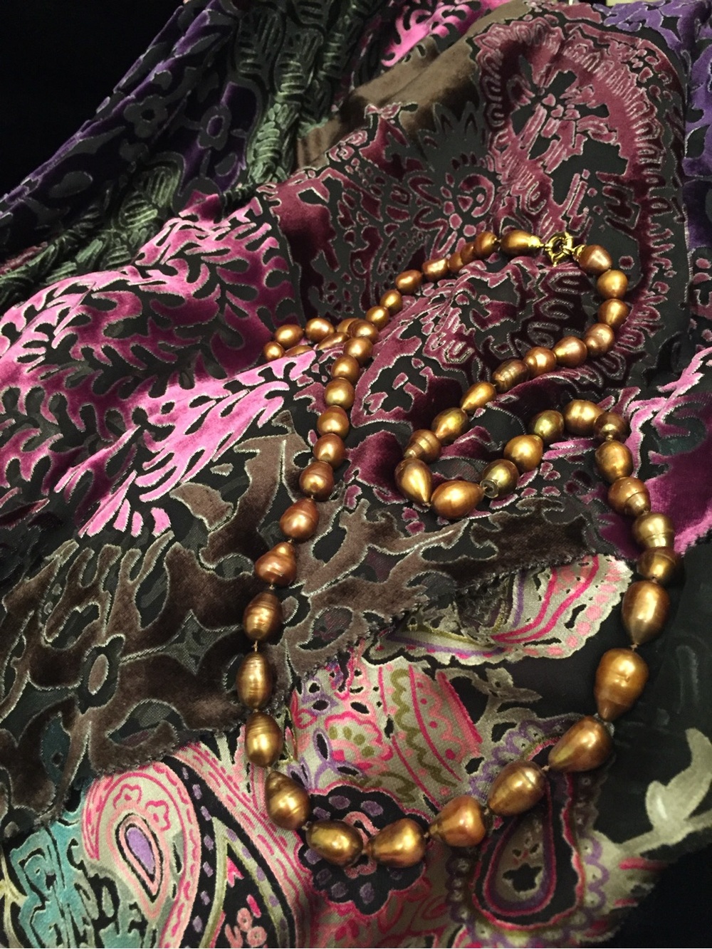 Gold-tone Beaded Necklace
